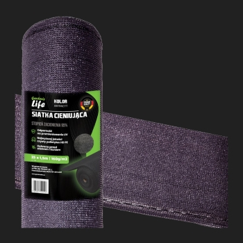 SIATKA CIENIUJĄCA NA OGRODZENIE 1,5x5m 160g/m2 95% ANTRACYT